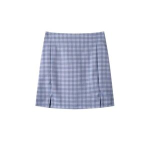 Plaid Mini Brandy Melville Blue And White Skirt